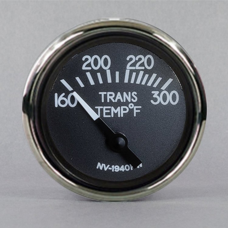 40195-91 1940 Series Transmission Temperature Gauge, Black, 2-1/16 in.