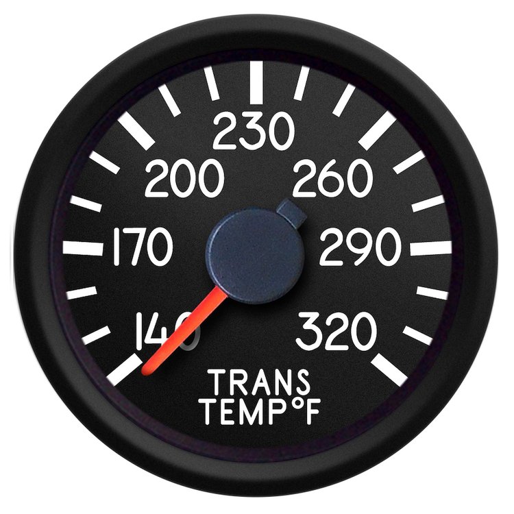 44195-01 Aviator Series Transmission Temperature Gauge, Black, 2-1/16 in.
