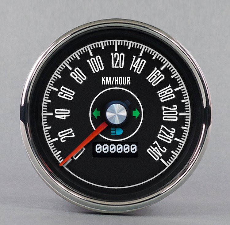 53151-79-M M-153 Series Programmable Speedometer, 4-3/8 in., 240 Kph