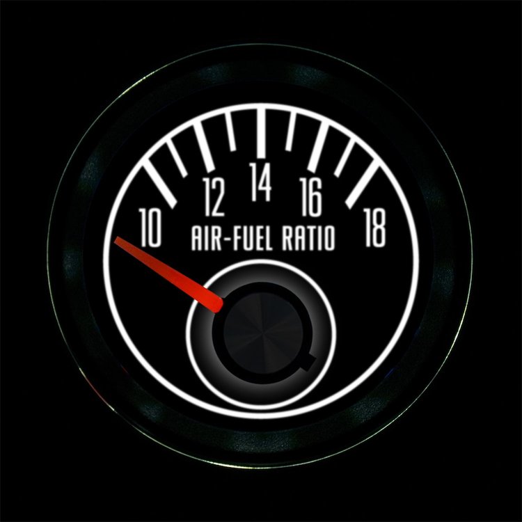 53191-01 M-153 Series Air/Fuel Ratio Gauge, Black