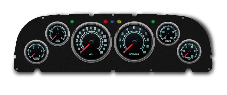 61691-30 1969 Series Direct-Fit Gauge Kit, Chevy Truck 60-63, Black