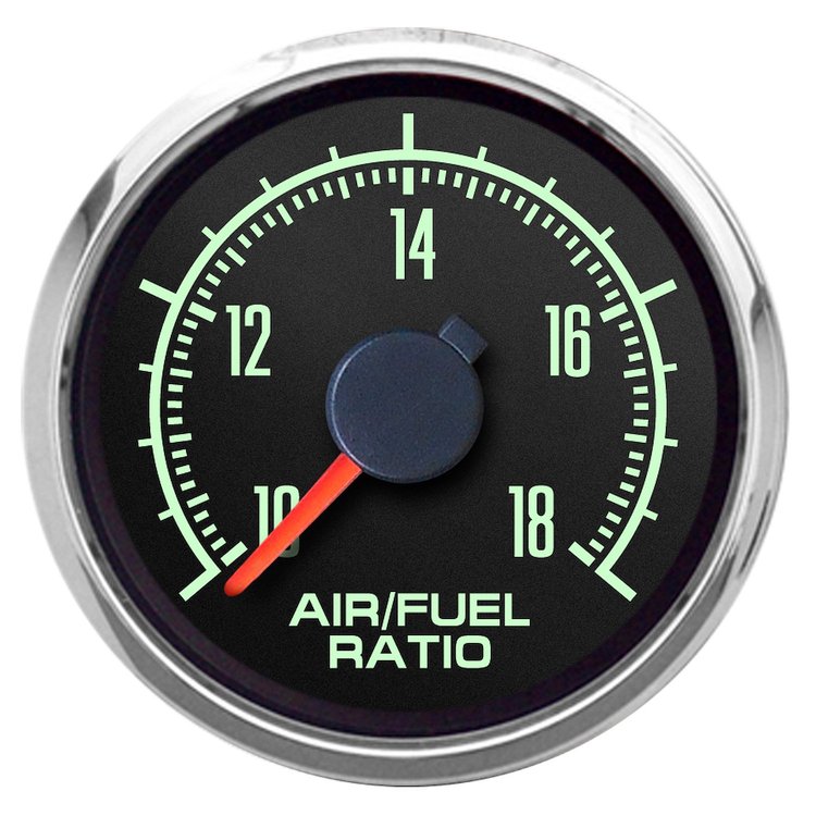 69191-01 1969 Series Air/Fuel Ratio Gauge, Black, 2-1/16 in.