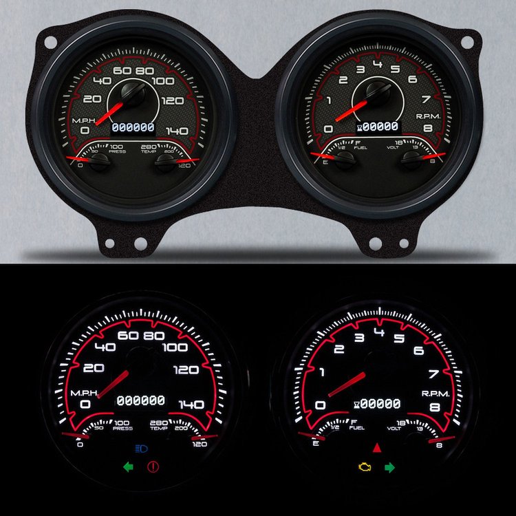 69691-06 CFR Redline Series Direct-Fit Gauge Kit, Pontiac Firebird 69
