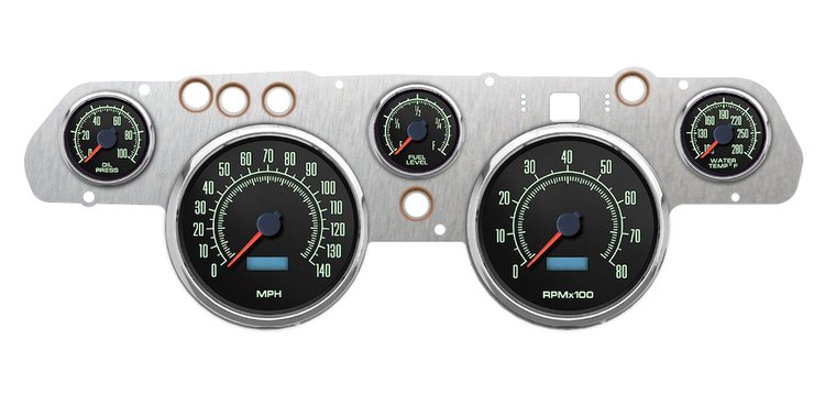 69705-30 1969 Series Direct-Fit Gauge Kit, Ford Mustang 67-68
