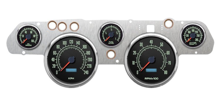 69705-30M 1969 Series Direct-Fit Gauge Kit, Ford Mustang 67-68
