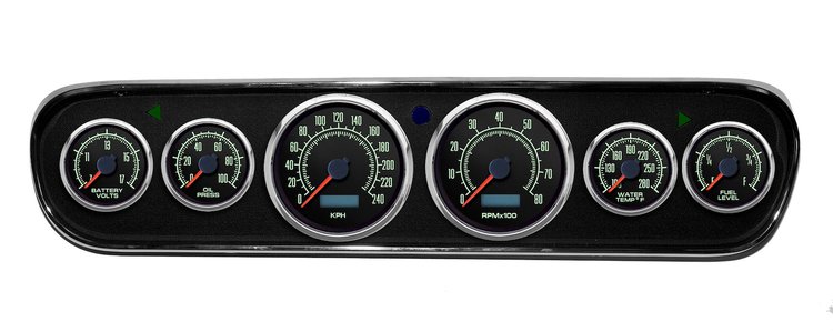69706-03M 1969 Series Direct-Fit Gauge Kit, Ford Mustang 64-66, White