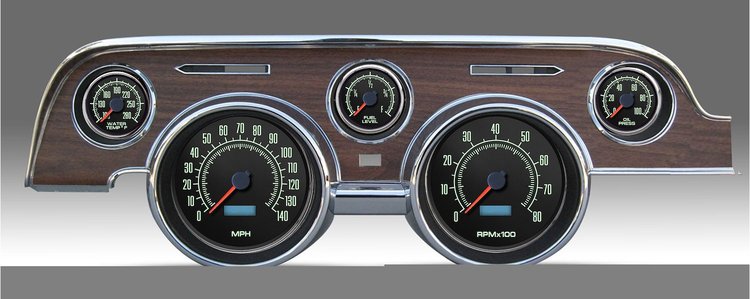 69717-30 1969 Series Direct-Fit Gauge Kit, Ford Mustang 67-68