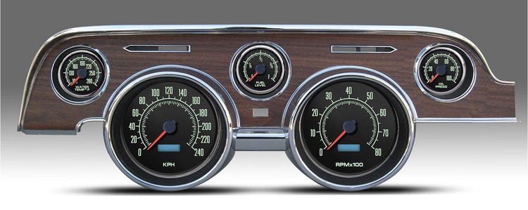 69717-30M 1969 Series Direct-Fit Gauge Kit, Ford Mustang 67-68