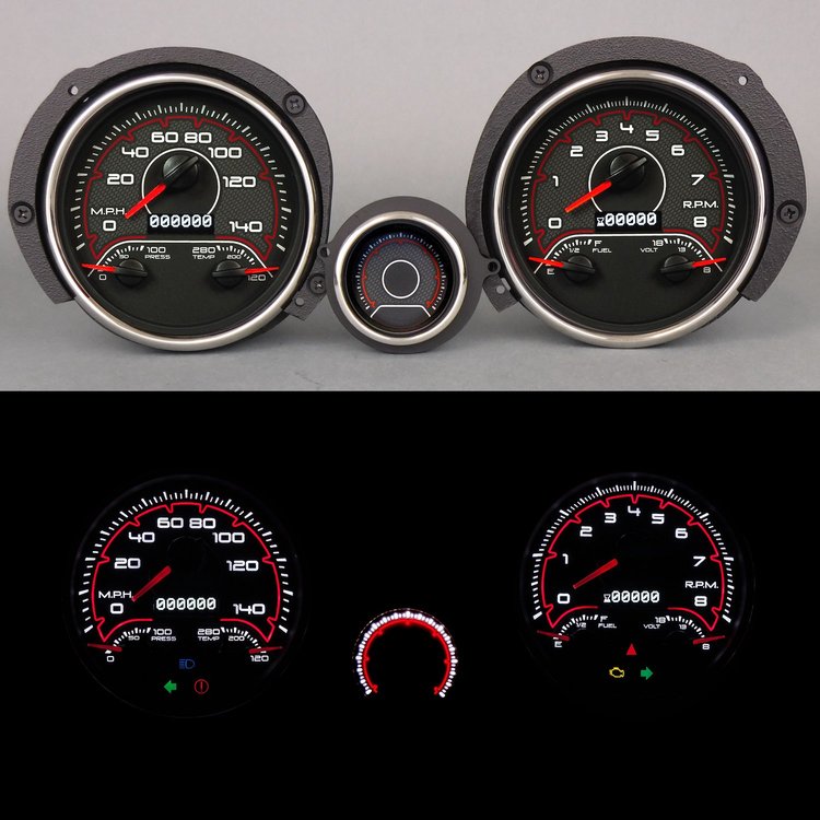 71300-04 CFR Series Direct-Fit Gauge Kit, Ford Mustang