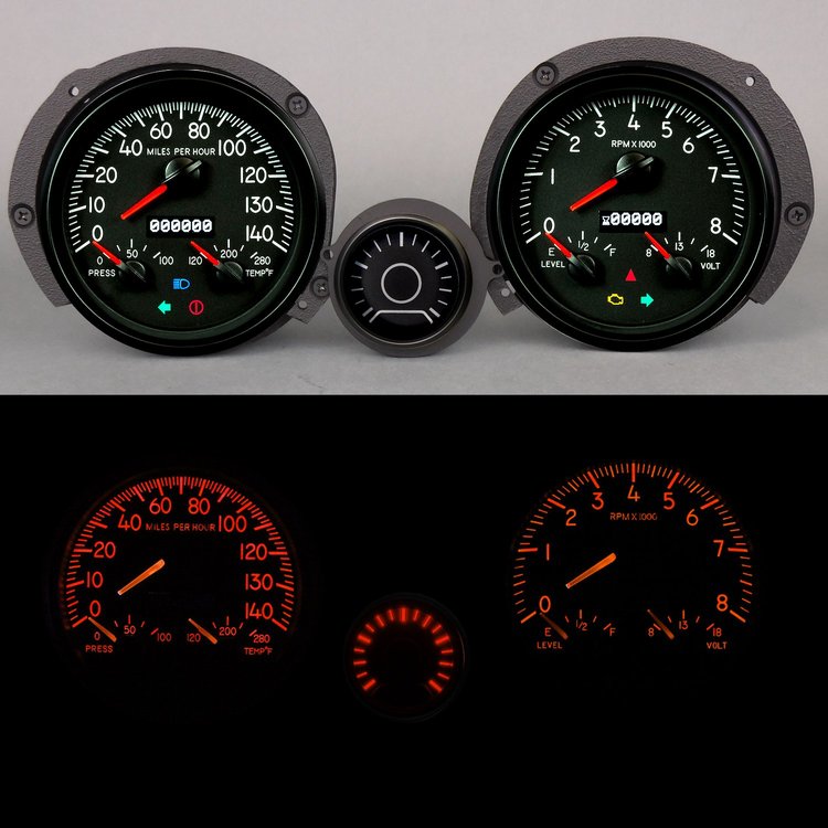 71300-06 Aviator Series Direct-Fit Gauge Kit, Ford Mustang