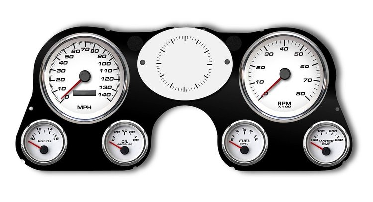 73011-03 Performance Series Direct-Fit Gauge Kit, Chevy Truck 67-72, White