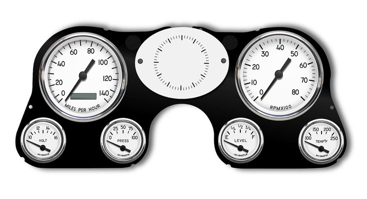 73401-03 1940 Series Direct-Fit Gauge Kit, Chevy Truck 67-72, White