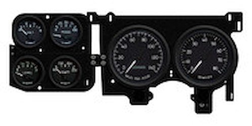 73406-01 1940 Series Direct-Fit Gauge Kit, Chevy Truck 73-87, Black