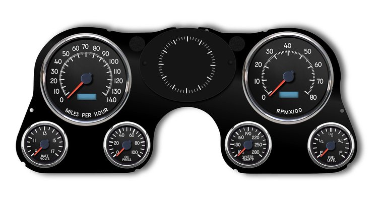73441-01 Aviator Series Direct-Fit Gauge Kit, Chevy Truck 67-72, Black