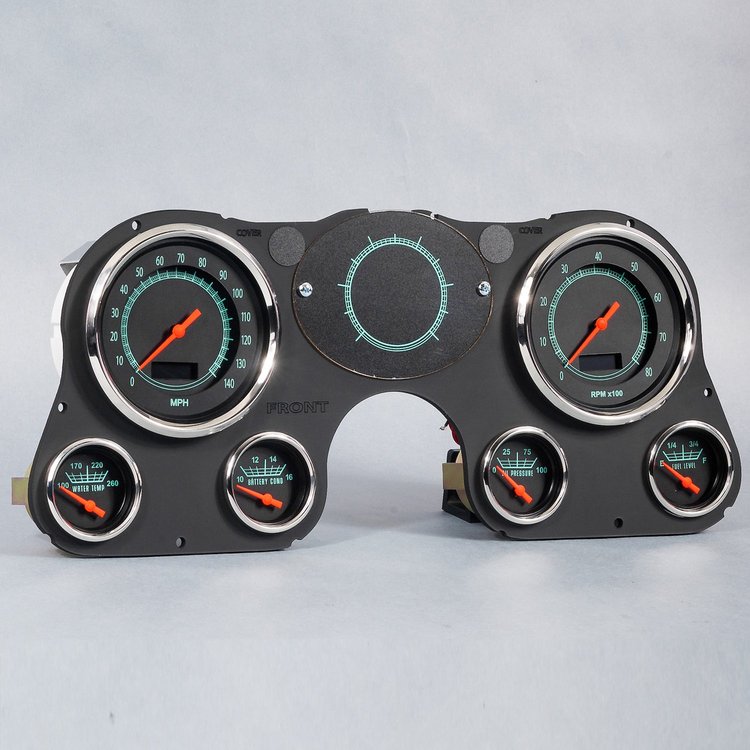 73731-01 Retro Series Direct-Fit Gauge Kit, Chevy Truck 67-72, Black