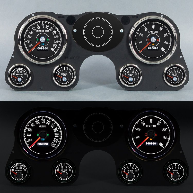 73753-53 M-153 Series Direct-Fit Gauge Kit, Chevy Truck 67-73