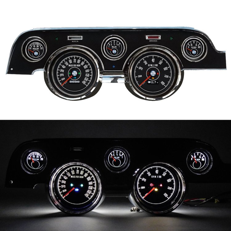 78707-78 M-153 Series Direct-Fit Gauge Kit, Black