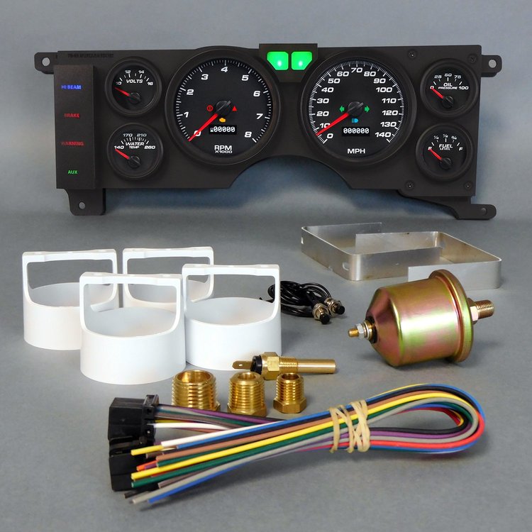 79111-01 Performance Series Direct-Fit Gauge Kit, Ford Mustang 79-86, Black