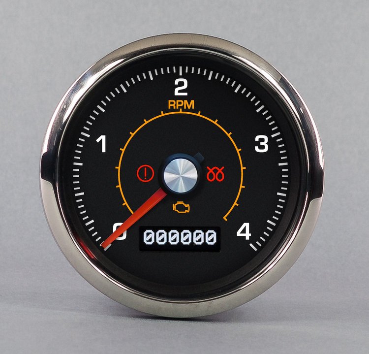 79140-79-D M-102 Series Programmable Tachometer, 3-7/16 in.