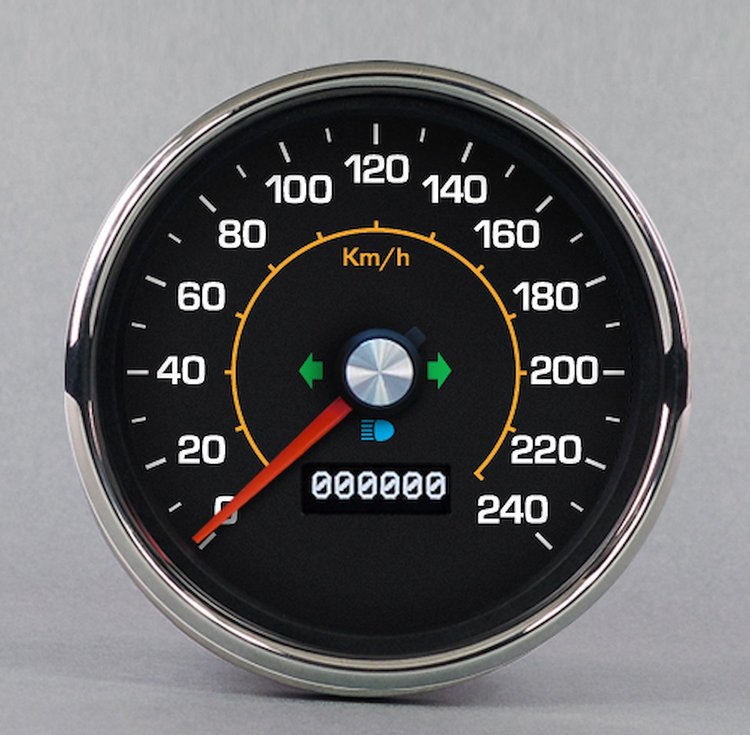 79151-79-M M-102 Series Programmable Speedometer, 4-3/8 in., 240 Kph