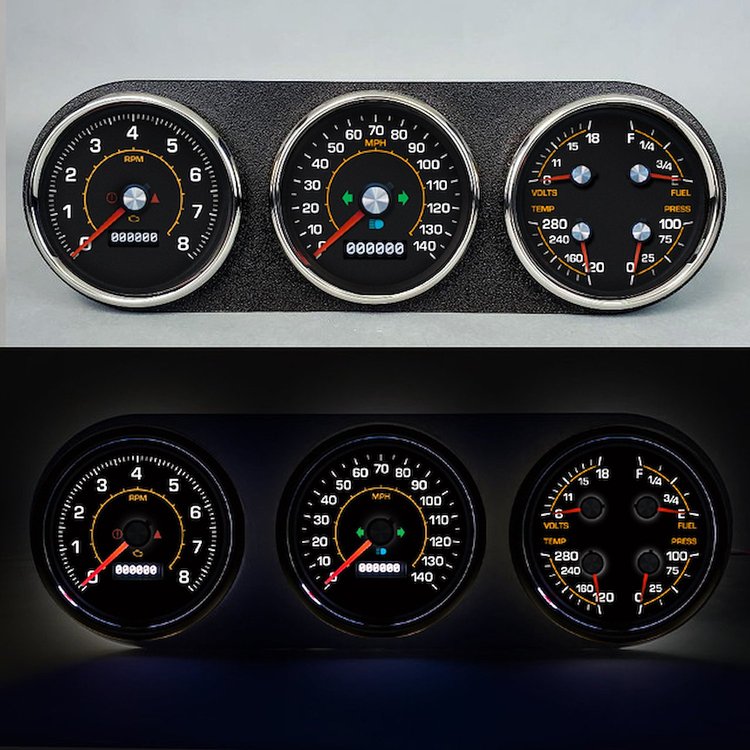 81079-79 M-102 Series Direct-Fit Gauge Kit, Ram Truck
