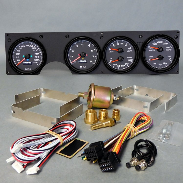 82021-01 Performance Ii Series Direct-Fit Gauge Kit, Pontiac Firebird, Black