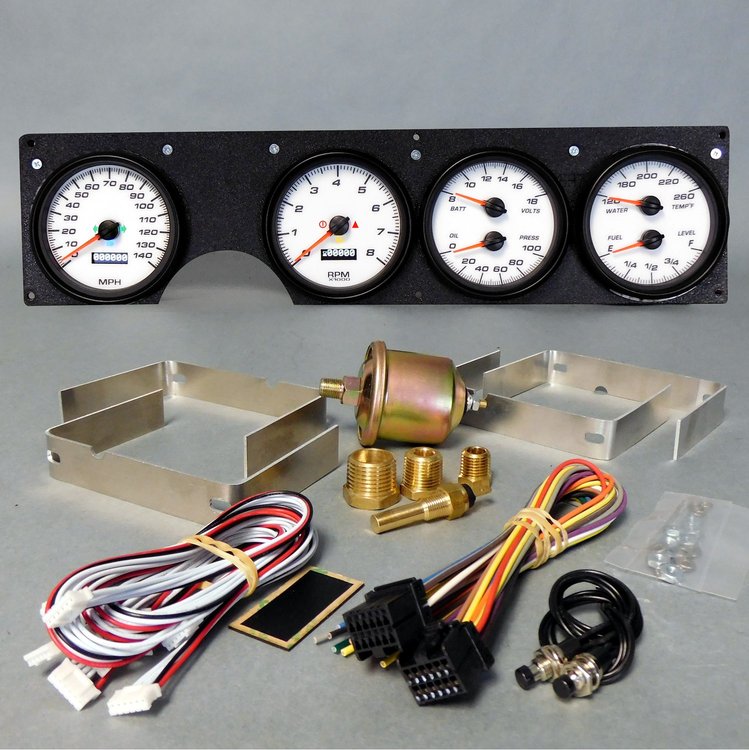82021-03 Performance Ii Series Direct-Fit Gauge Kit, Pontiac Firebird, White