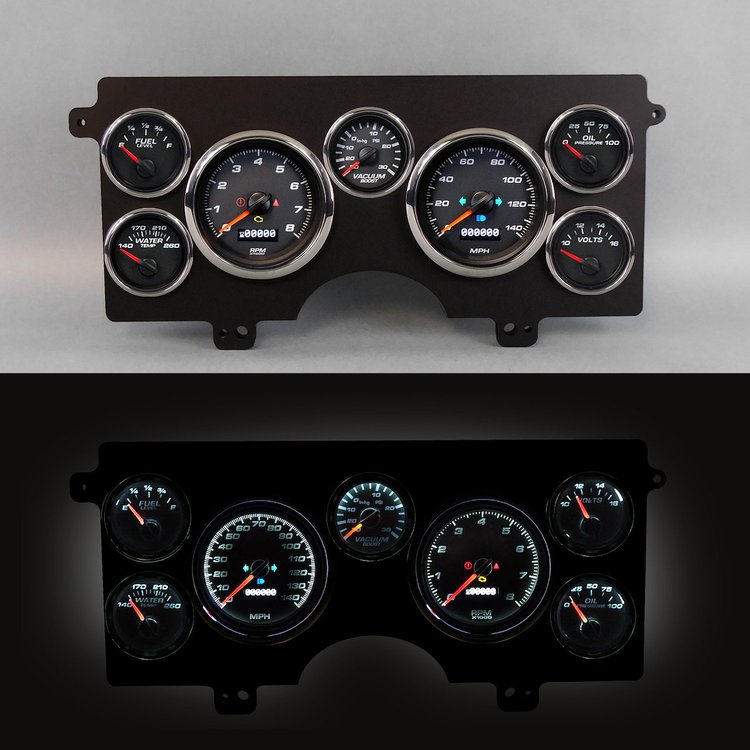 82111-01 Performance Series Direct-Fit Gauge Kit, Buick Regal Gn 82-89, Black