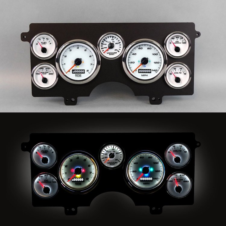82111-03 Performance Series Direct-Fit Gauge Kit, Buick Regal Gn 82-89, White