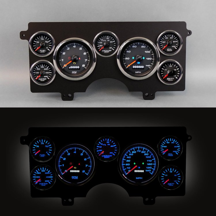 82211-01 Performance Ii Series Direct-Fit Gauge Kit, Buick Regal Gn 82-89, Black