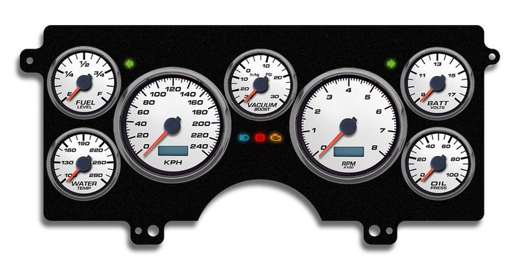 82211-03M Performance Ii Series Direct-Fit Gauge Kit, Buick Regal Gn 82-89, White