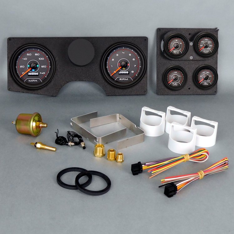 83311-01 CFR Redline Series Direct-Fit Gauge Kit, Pontiac Grand Prix 78-88, Black