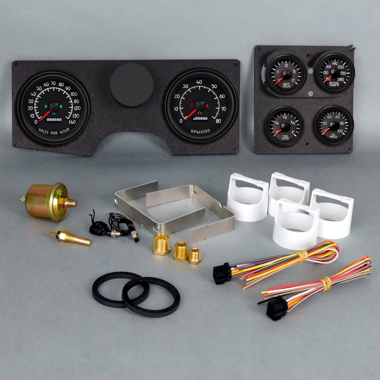 83421-01 Aviator Series Direct-Fit Gauge Kit, Pontiac Grand Prix 78-88, Black