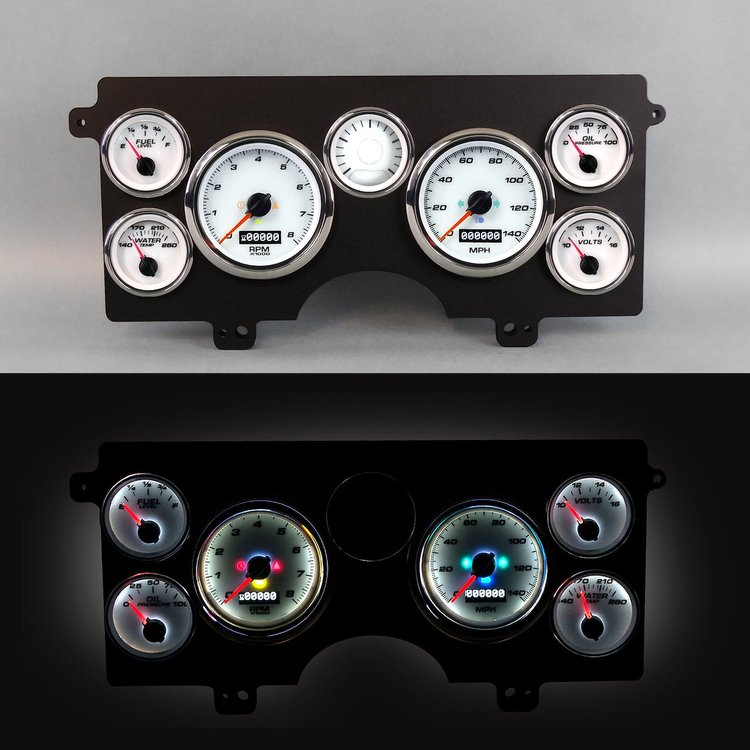 84111-03 Performance Series Direct-Fit Gauge Kit, Buick Regal N/A 84-87, White