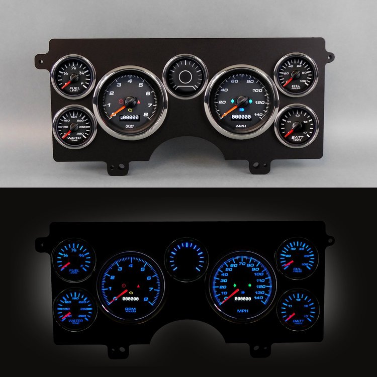 84211-01 Performance Ii Series Direct-Fit Gauge Kit, Buick Regal N/A 84-87, Black
