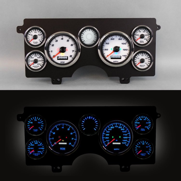 84211-03 Performance Ii Series Direct-Fit Gauge Kit, Buick Regal N/A 84-87, White