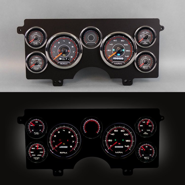 84311-01 CFR Redline Series Direct-Fit Gauge Kit, Buick Regal N/A 84-87, Black
