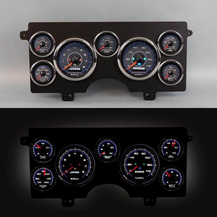 84311-05 CFR Blueline Series Direct-Fit Gauge Kit, Buick Regal N/A 84-87, Blue