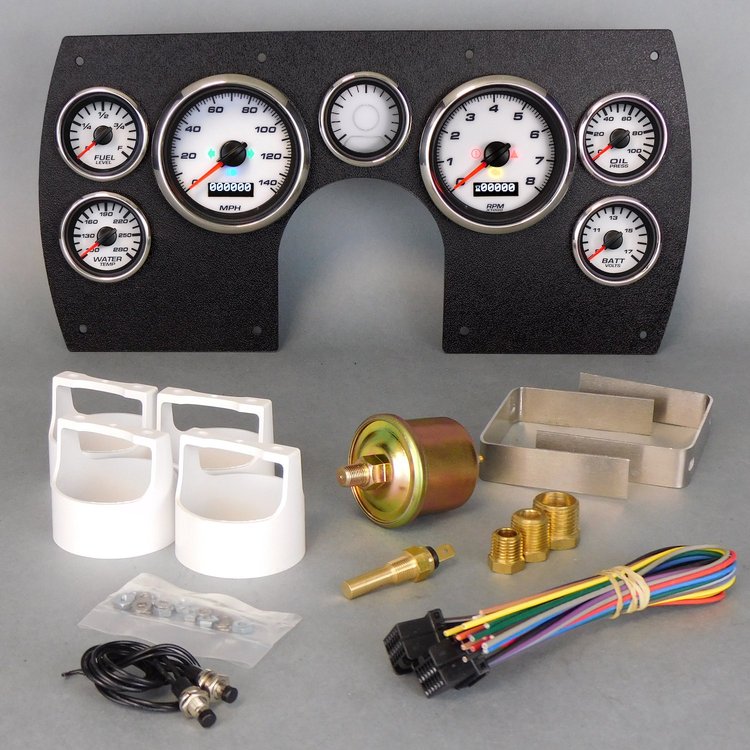 86211-03 Performance Ii Series Direct-Fit Gauge Kit, Chevy Camaro 82-89, White