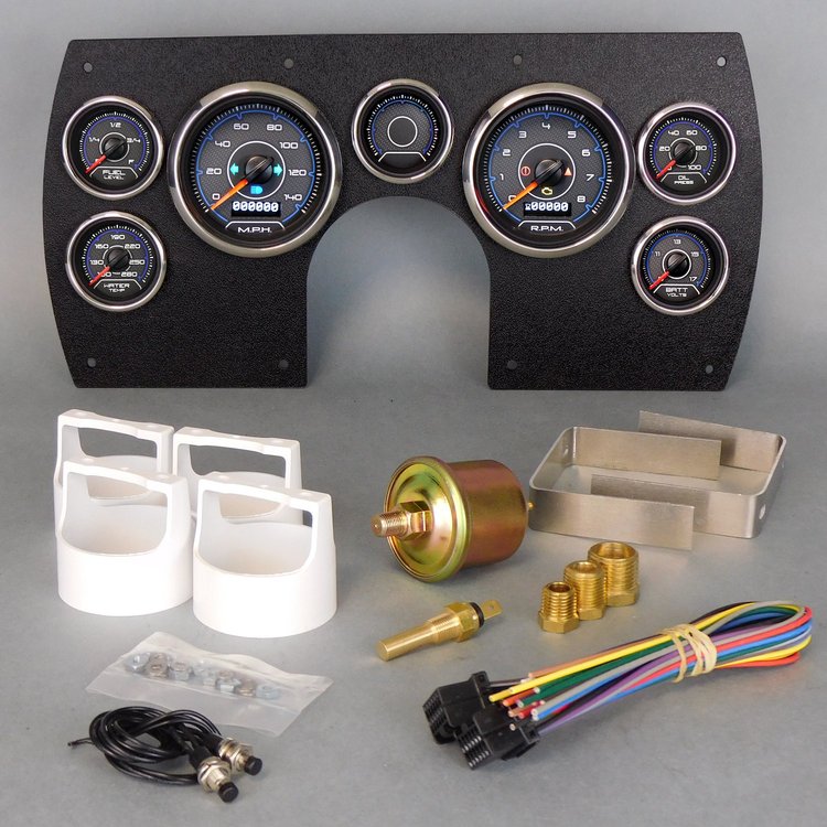 86311-05 CFR Blueline Series Direct-Fit Gauge Kit, Chevy Camaro 82-89, Blue