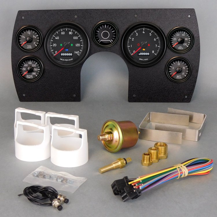 86411-01 Aviator Series Direct-Fit Gauge Kit, Chevy Camaro 82-89, Black