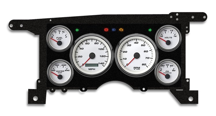 90111-03 Performance Series Direct-Fit Gauge Kit, GMc/Chevy S10/S15 86-93, White