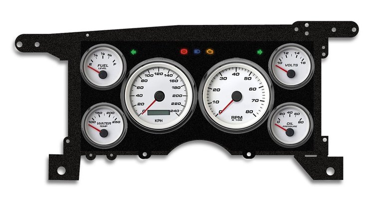 90111-03M Performance Series Direct-Fit Gauge Kit, GMc/Chevy S10/S15 86-93, White