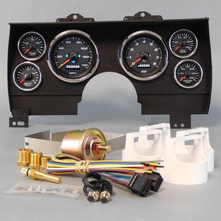 90121-01 Performance Ii Series Direct-Fit Gauge Kit, Chevy Camaro, Black