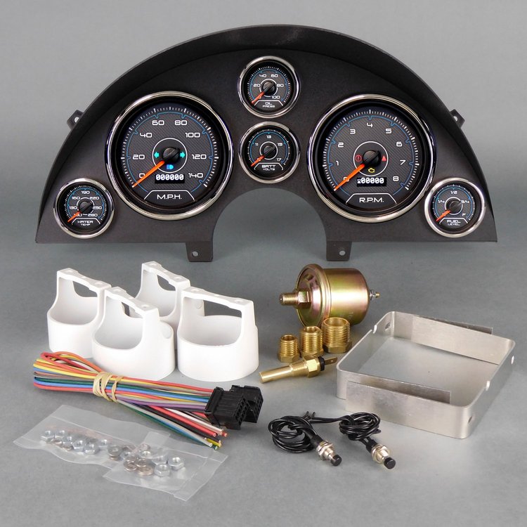 90210-05 CFR Redline Series Direct-Fit Gauge Kit, Chevrolet Corvette, Blue
