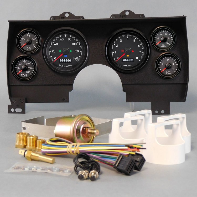 90420-01 Aviator Series Direct-Fit Gauge Kit, Chevy Camaro, Black
