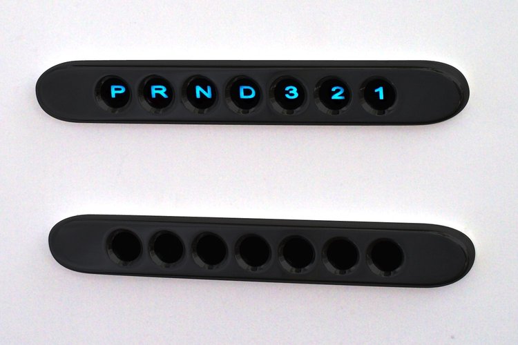 90907-01 7 Lamp Panel, Horizontal, Powdercoat Black