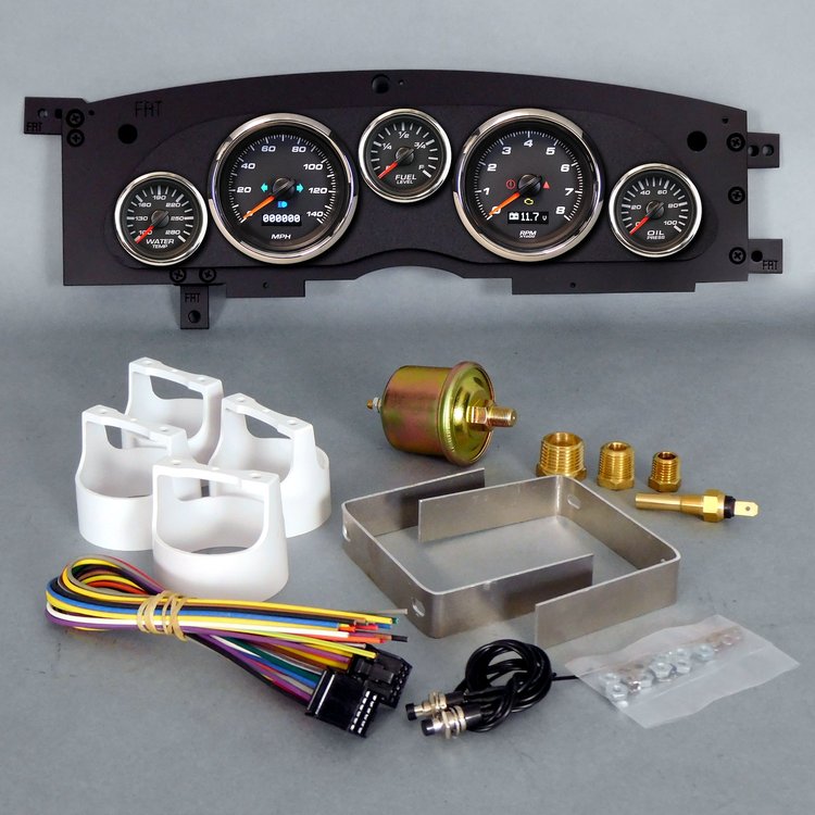 93121-01 Performance Ii Series Direct-Fit Gauge Kit, Chevy Camaro, Black