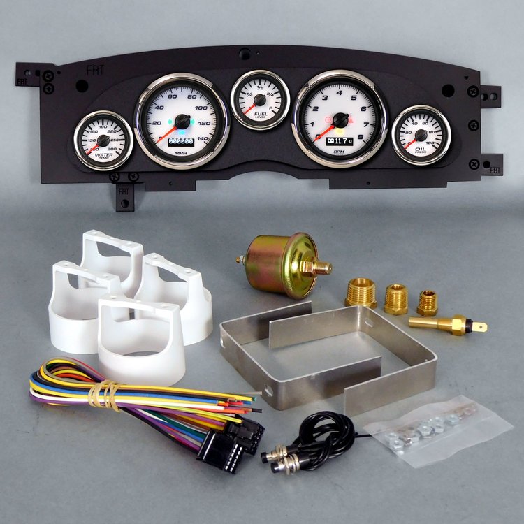 93121-03 Performance Ii Series Direct-Fit Gauge Kit, Chevy Camaro, White