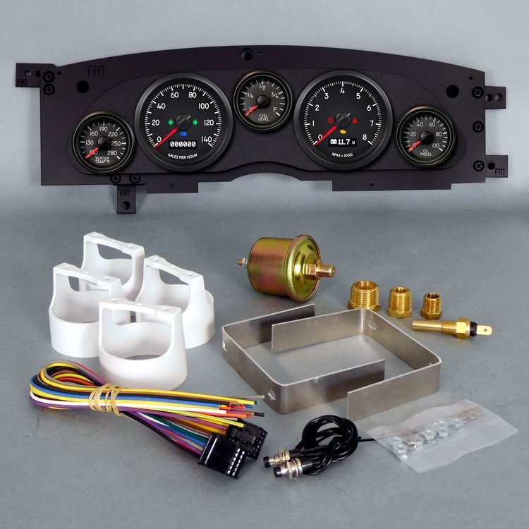 93420-01 Aviator Series Direct-Fit Gauge Kit, Chevy Camaro, Black